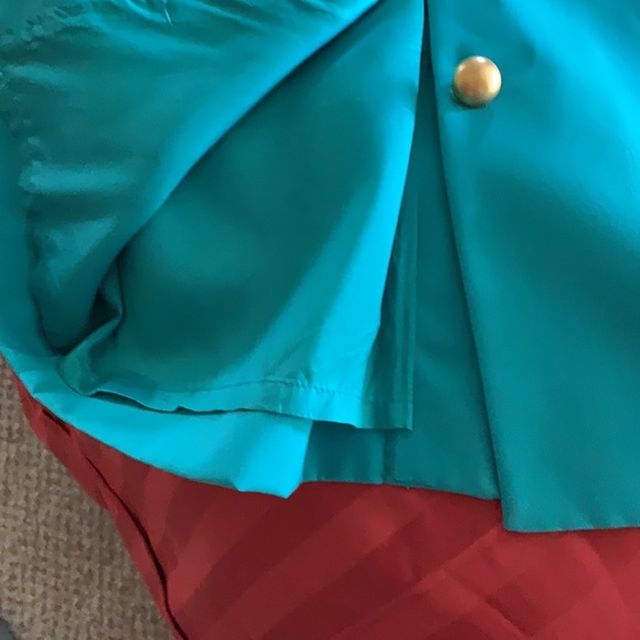 Kenar Ann Tjian teal button down dress - Picture 6 of 9